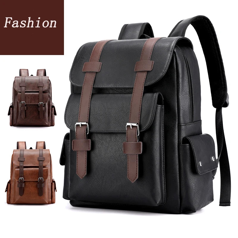 Sac à dos urbain, style cuir rétro ￼