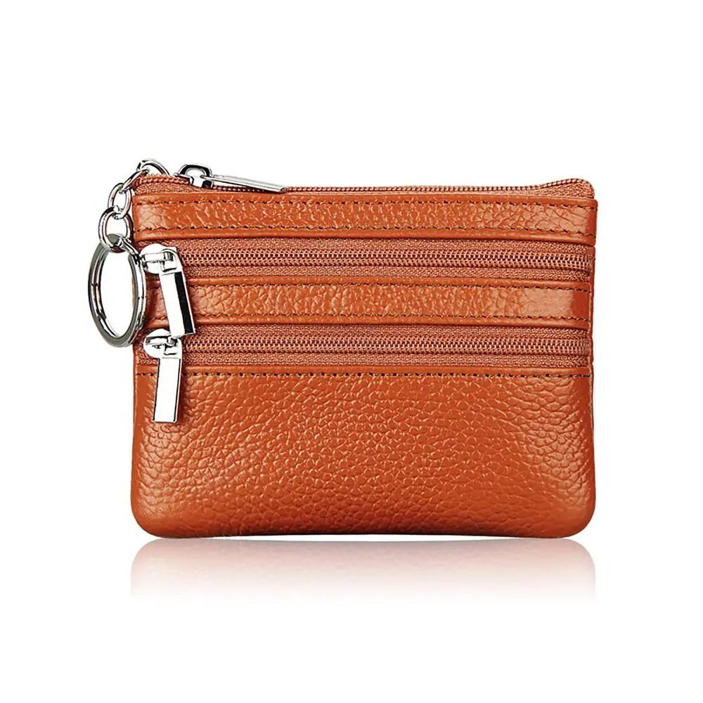 Porte-monnaie, compact, zippé