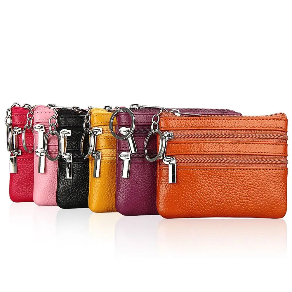 Porte-monnaie, compact, zippé