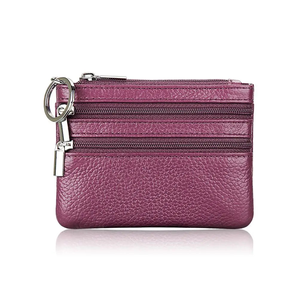 Porte-monnaie, compact, zippé