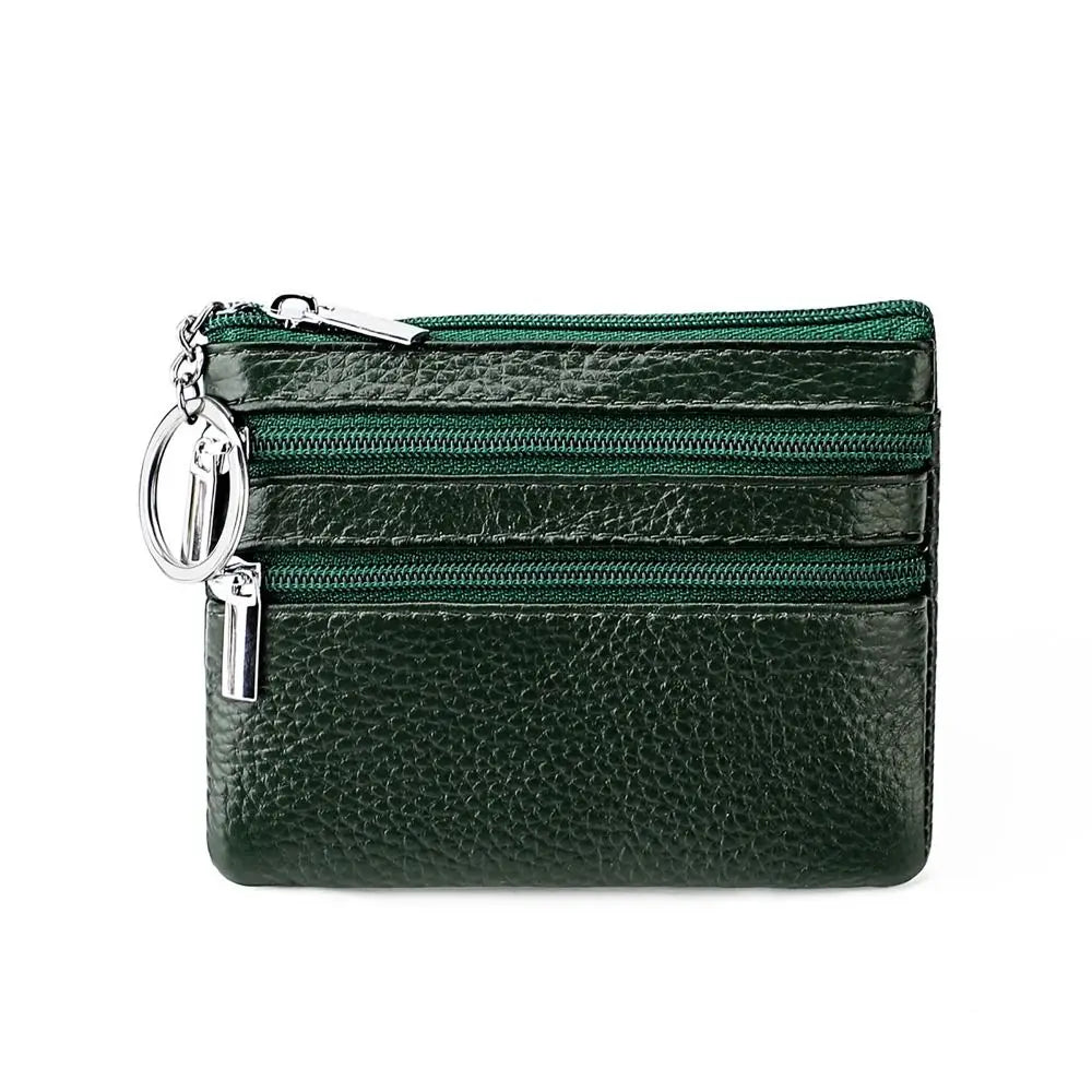 Porte-monnaie, compact, zippé