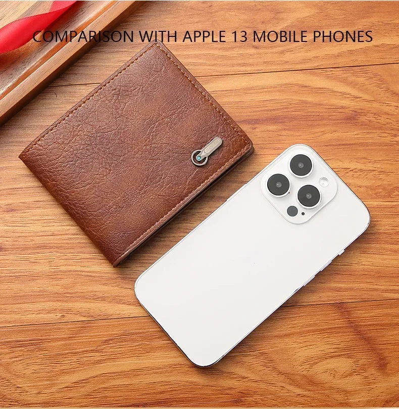 Portefeuille vintage en similicuir