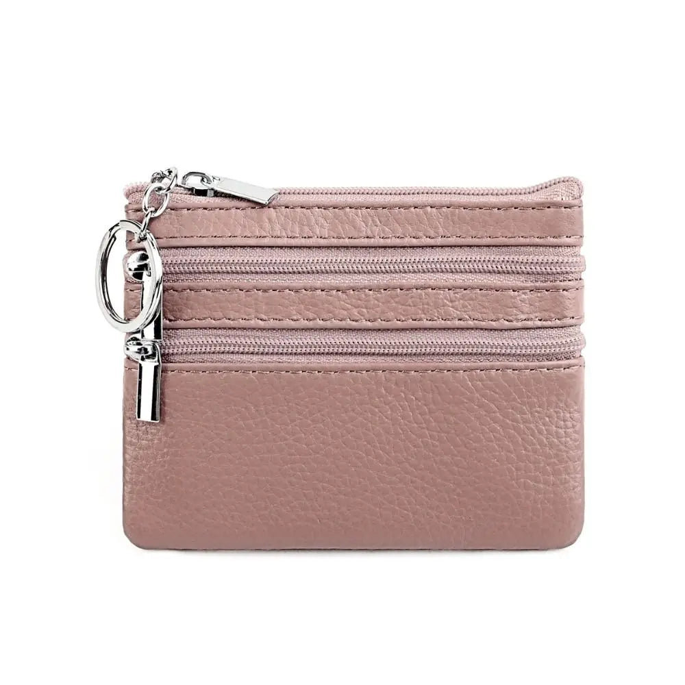 Porte-monnaie, compact, zippé