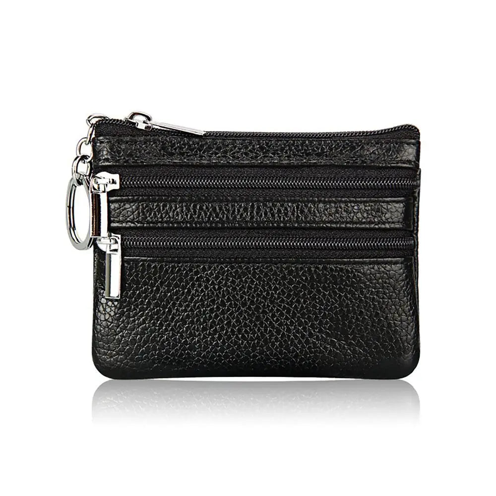 Porte-monnaie, compact, zippé
