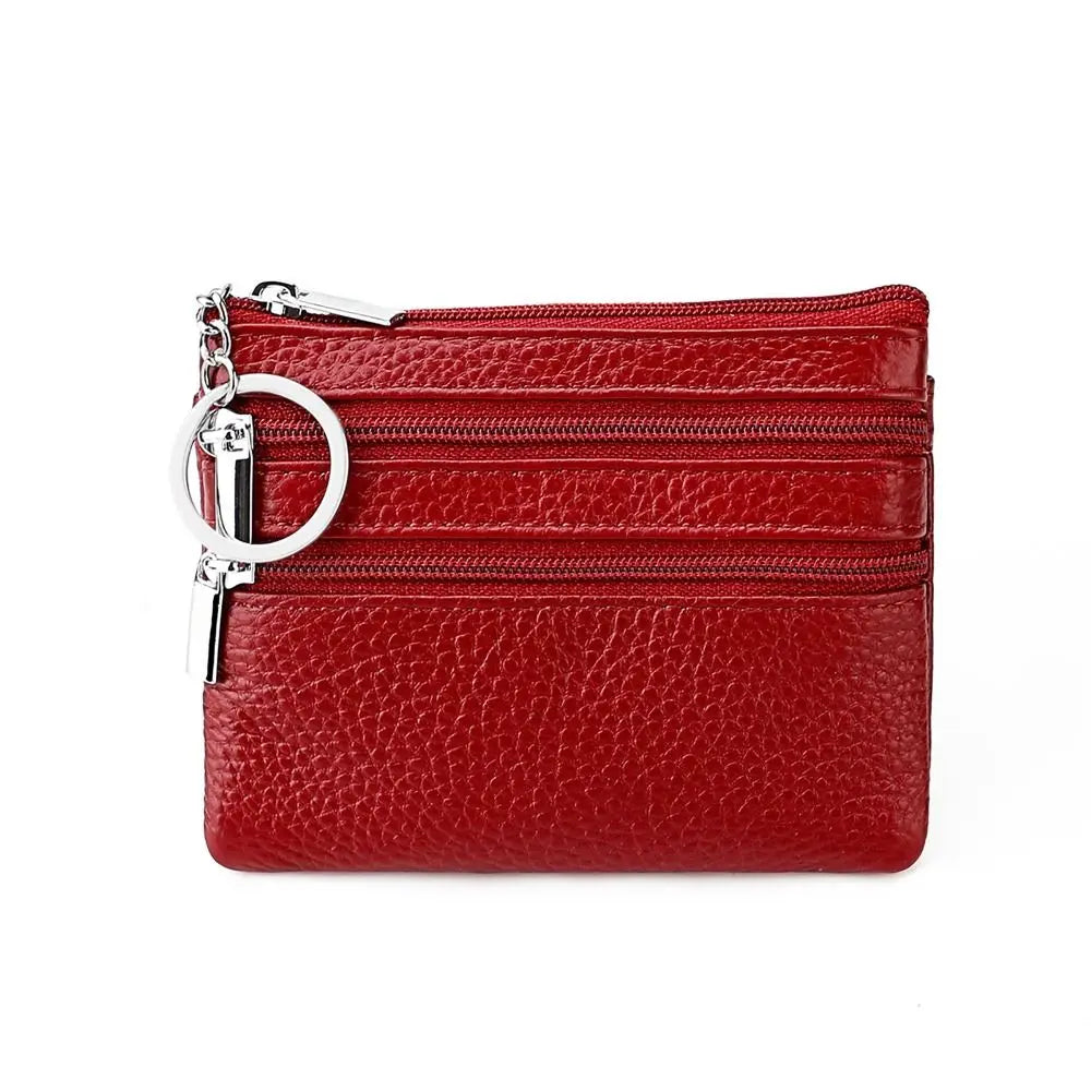 Porte-monnaie, compact, zippé