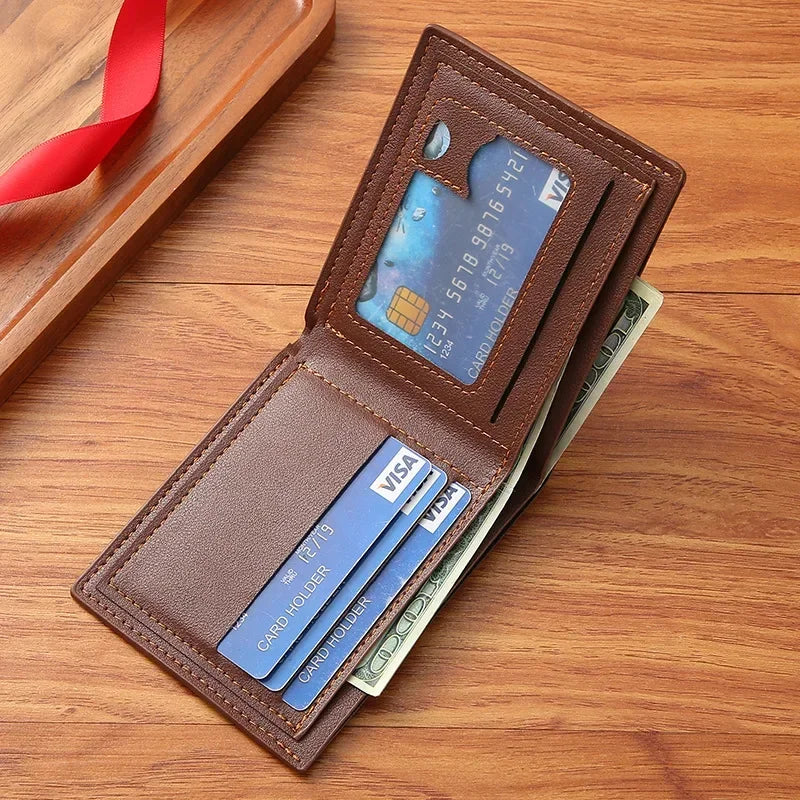Portefeuille vintage en similicuir